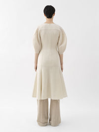 Robe midi corset en laine - Iconic Milk