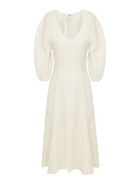 Robe midi corset en laine - Iconic Milk
