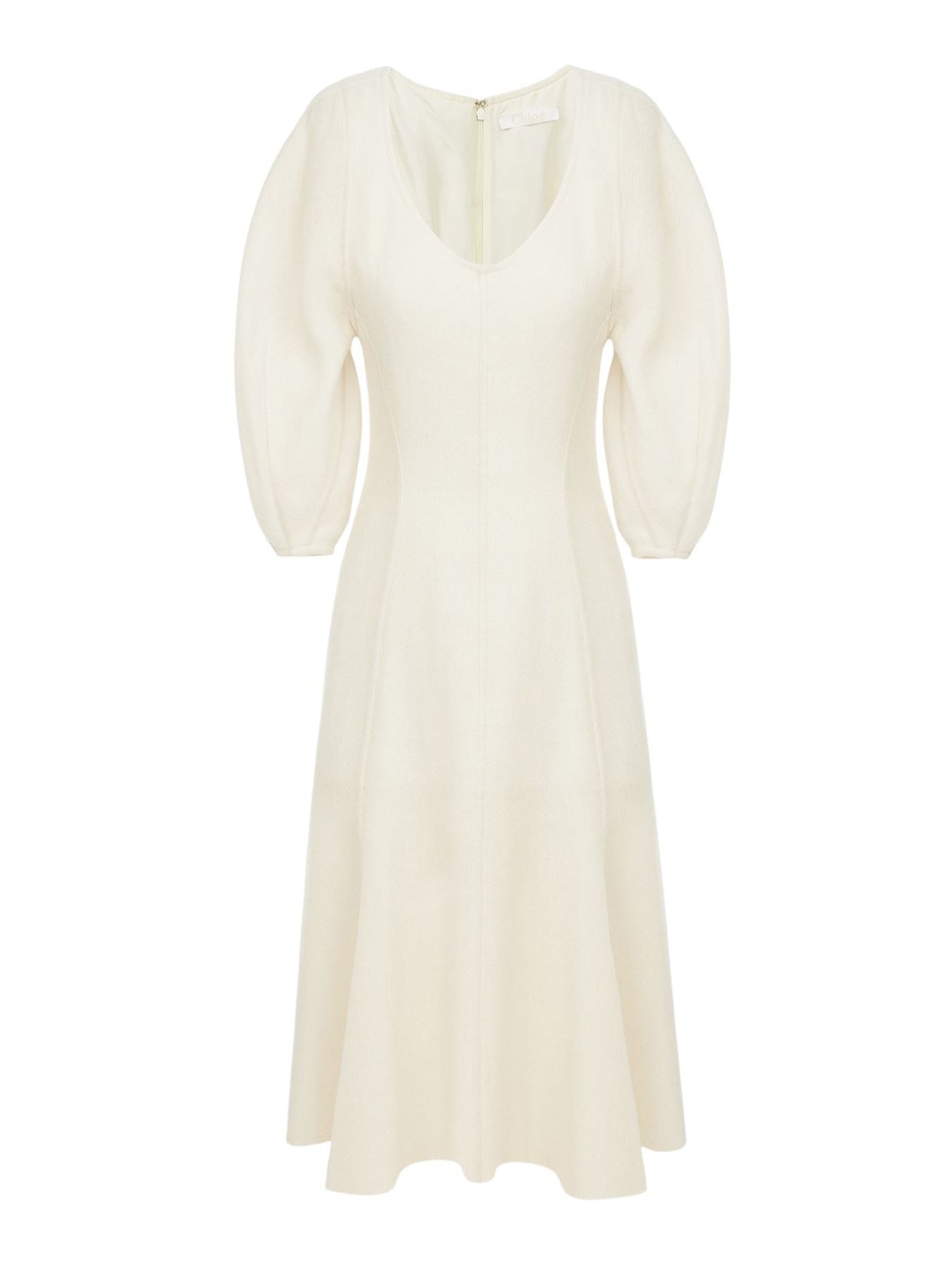 Robe midi corset en laine - Iconic Milk
