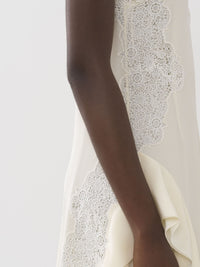 Robe lingerie en soie - Coconut Milk