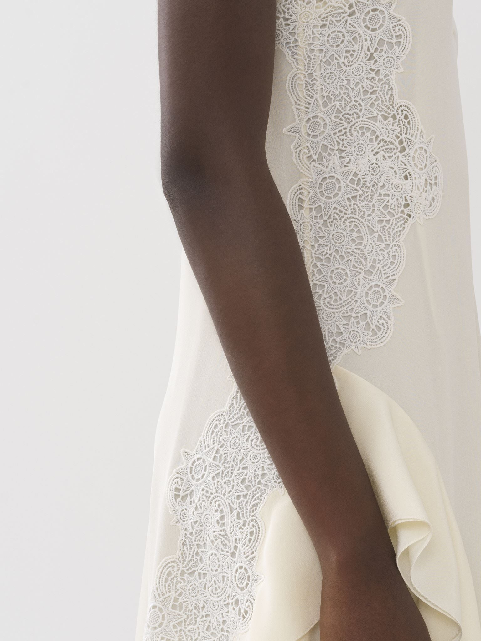 Robe lingerie en soie - Coconut Milk