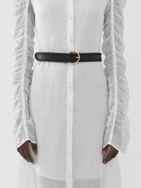 Robe chemise longue - Blanc