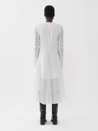 Robe chemise longue - Blanc