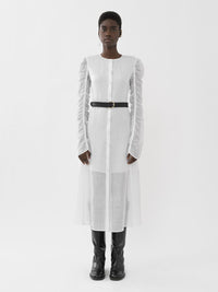Robe chemise longue - Blanc