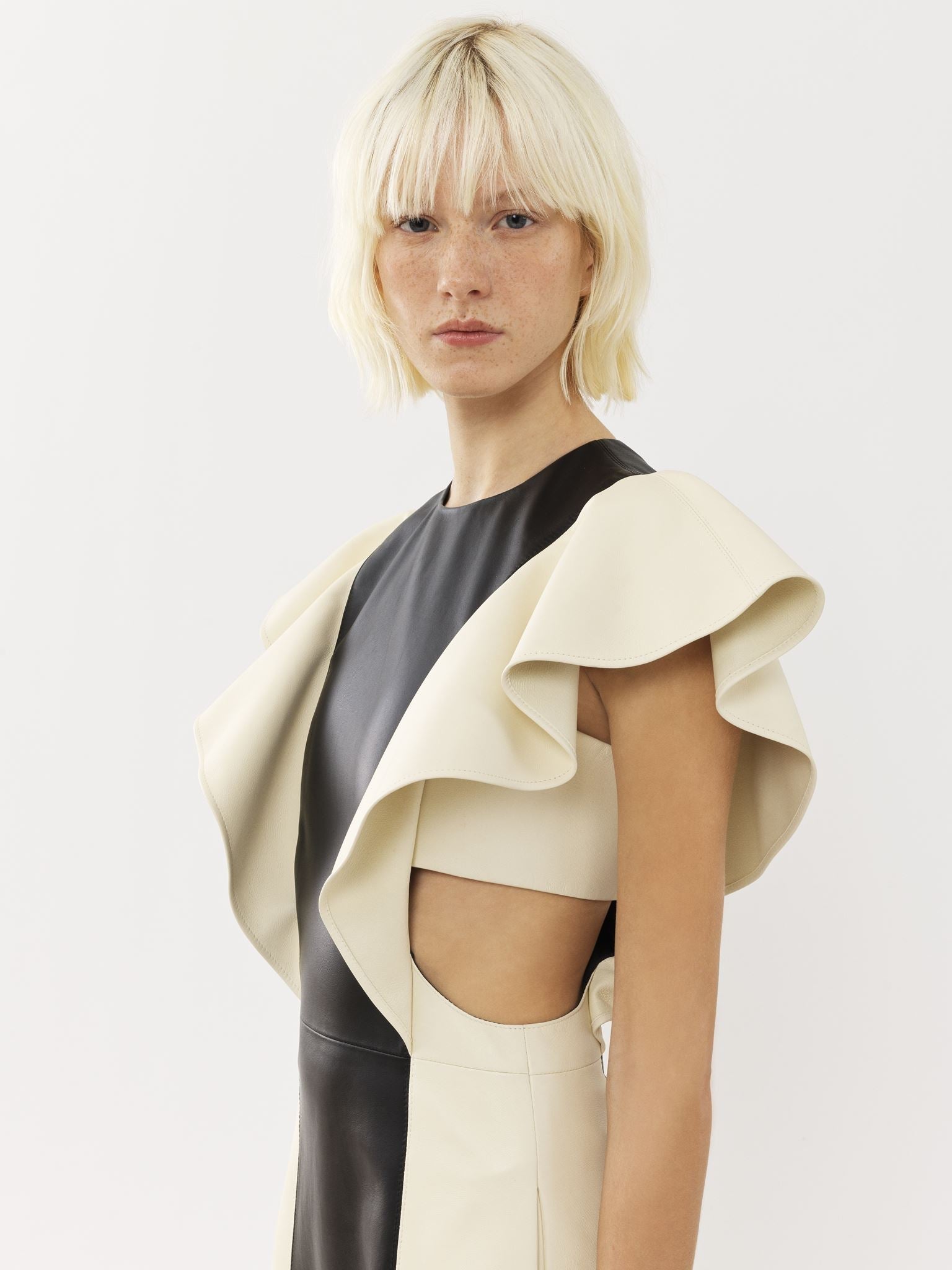 Robe en cuir - Black & White