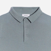 Pull polo en laine superfine - Cloud Blue