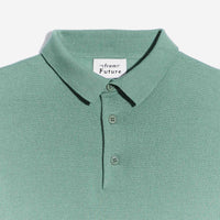 Pull polo en laine superfine - Frozen Green
