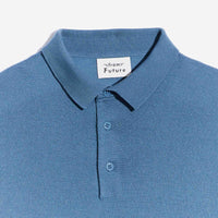 Pull polo en laine superfine - Pastel Blue