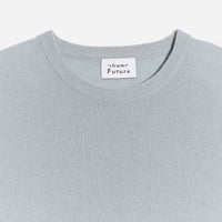 Pull à col rond fin en cachemire - Cloud Blue
