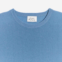 Pull à col rond fin en cachemire - Pastel Blue
