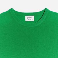 Pull à col rond fin en cachemire - Summer Green