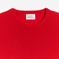 Pull à col rond fin en cachemire - Summer Red