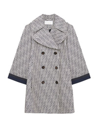 Trench court - Bleu Blanc