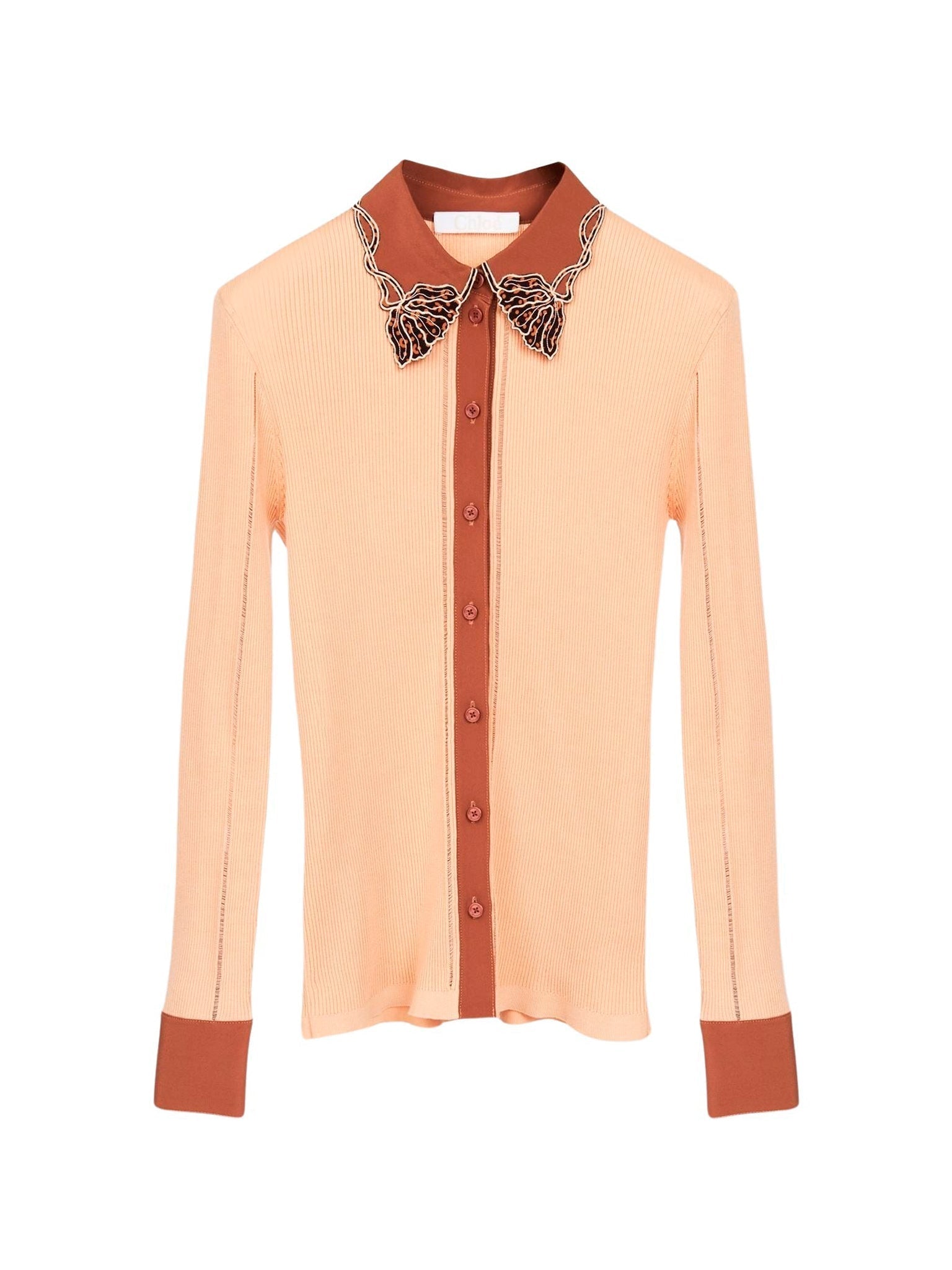 Cardigan chemise - Pêche Orange