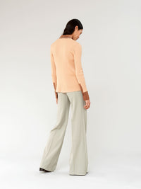 Cardigan chemise - Pêche Orange
