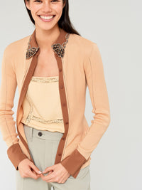 Cardigan chemise - Pêche Orange
