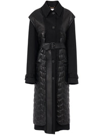 Trench avec gilet détachable en laine - Black