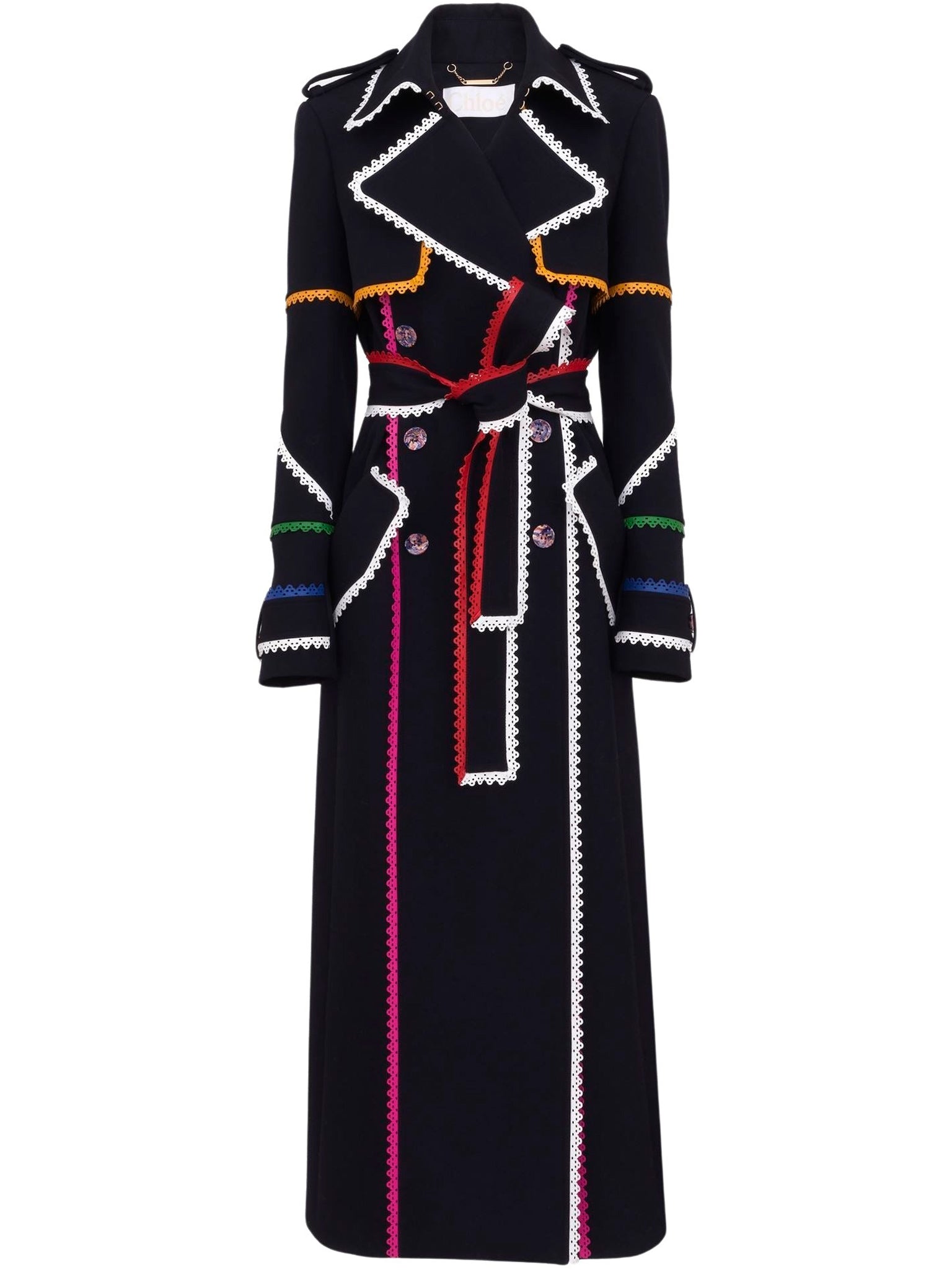 Manteau en gabardine de laine - Ink Navy