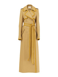 Trench long en cuir - Soleil de Septembre