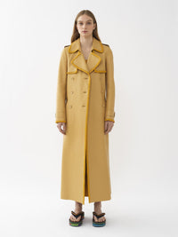 Trench long en cuir - Soleil de Septembre