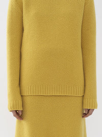 Pull ample en cachemire - Jaune Joyeux
