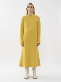 Pull ample en cachemire - Jaune Joyeux