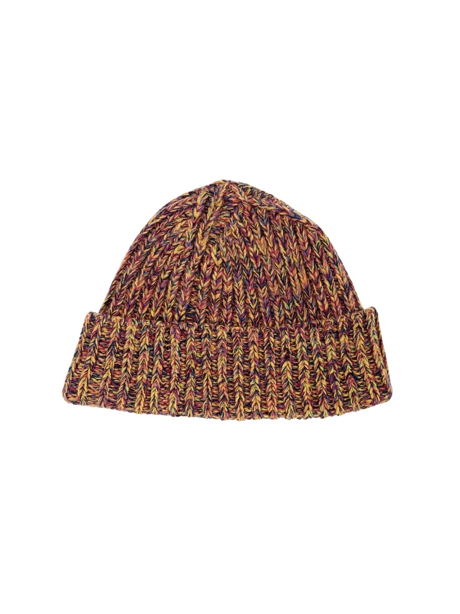 Bonnet chiné en cachemire - Multicolor