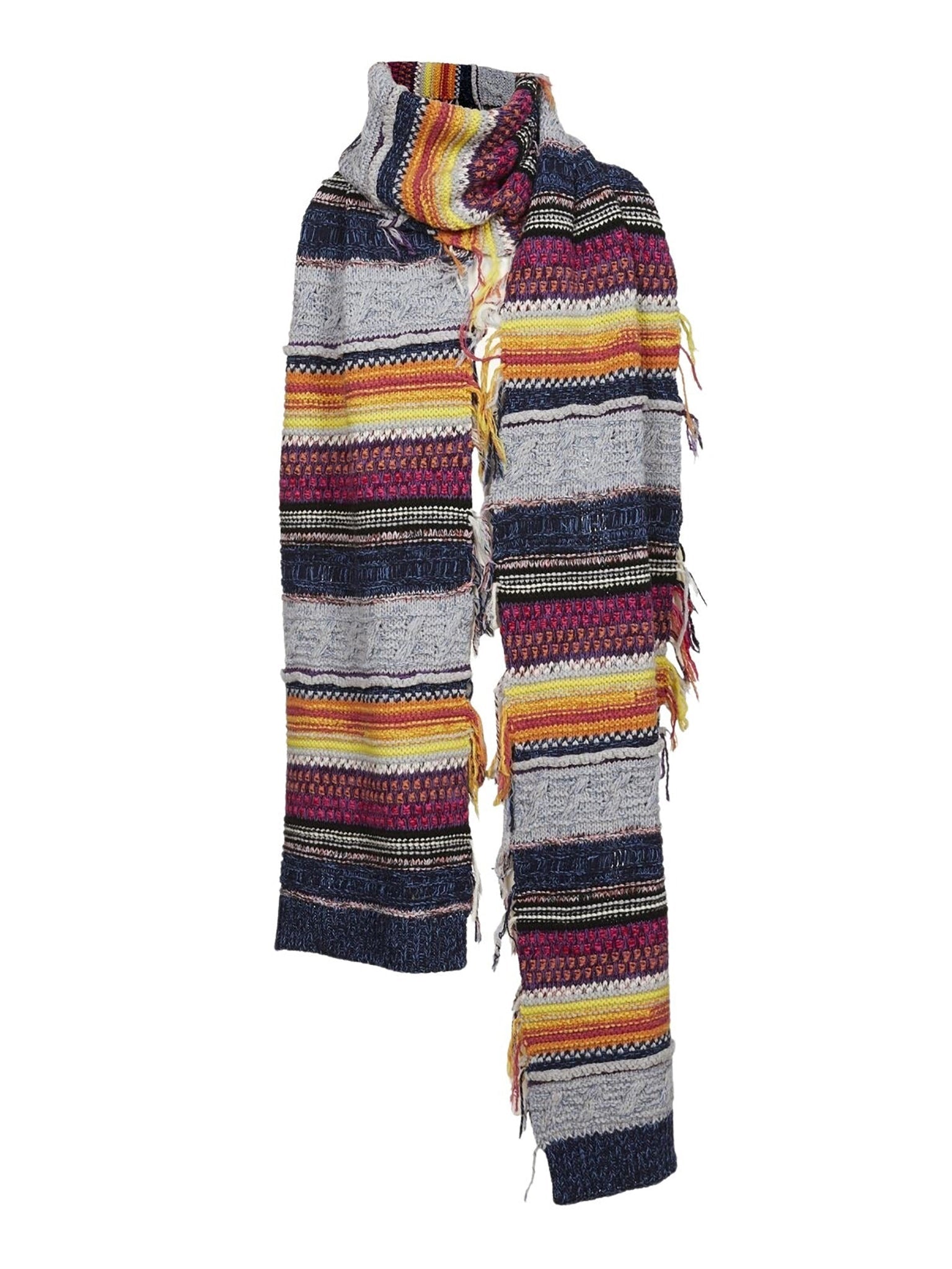 Écharpe longue en cachemire - Multicolor