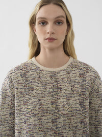 Pull ample en laine - Blanc Antique