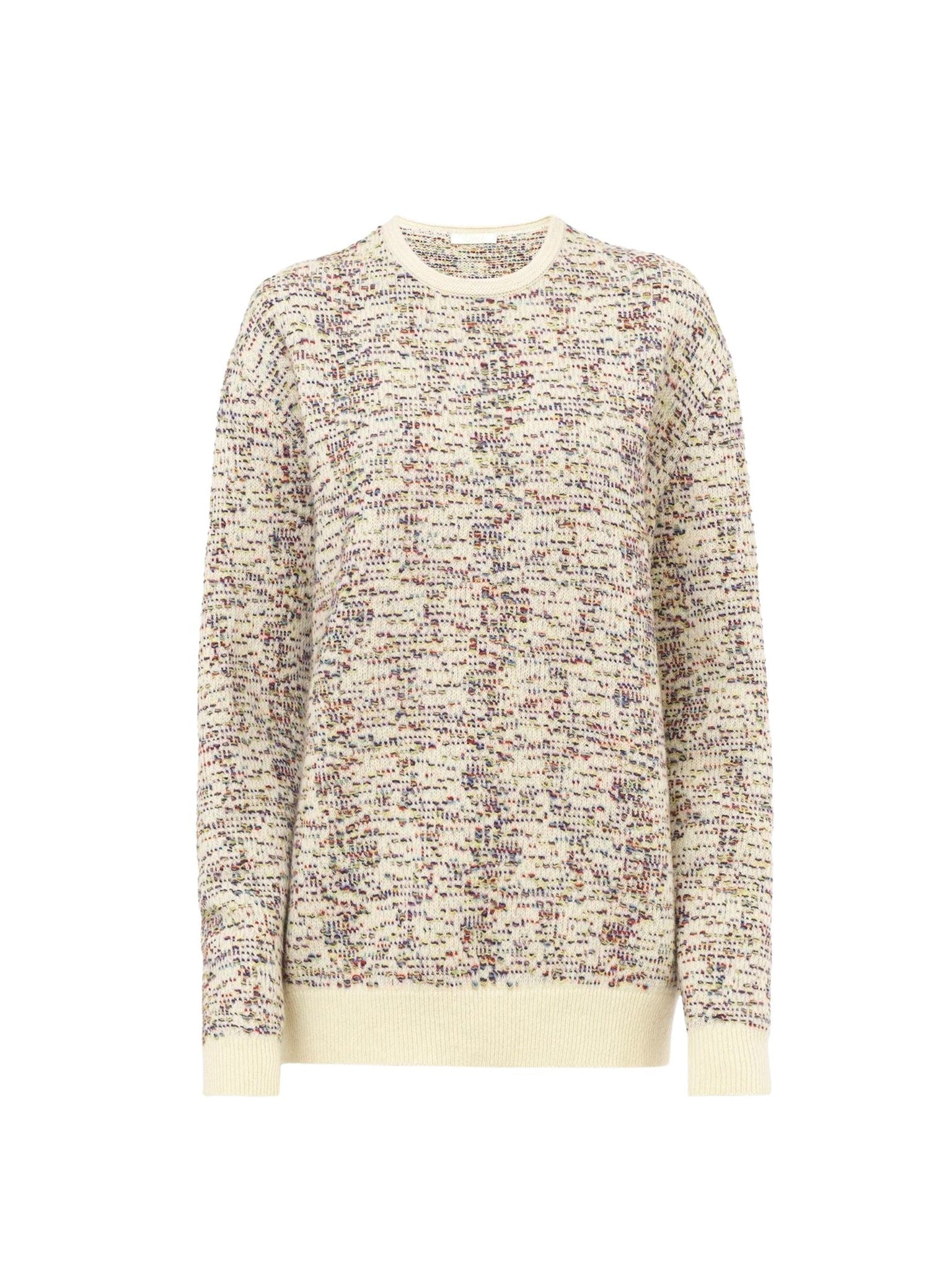 Pull ample en laine - Blanc Antique