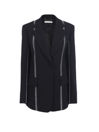 Veste blazer en soie - Noir