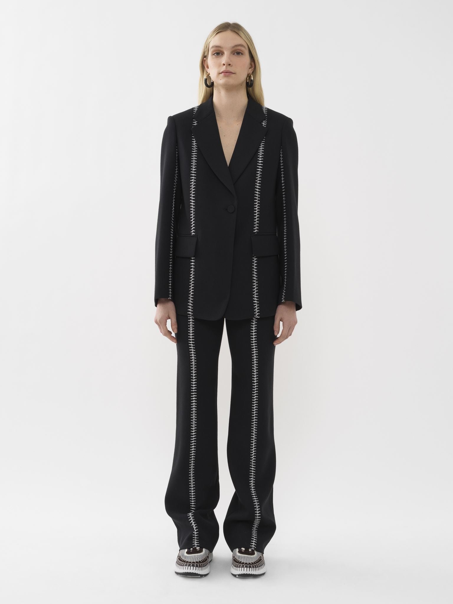 Veste blazer en soie - Noir