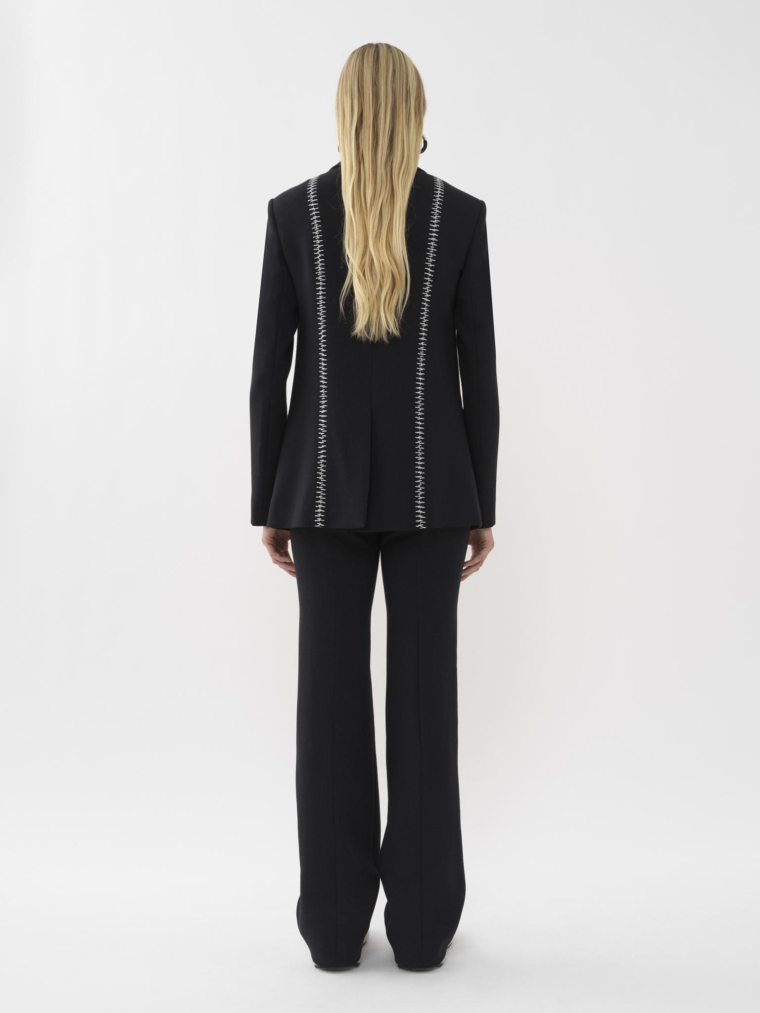 Veste blazer en soie - Noir