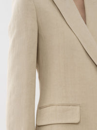 Veste blazer en lin - Secret Brown