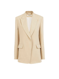 Veste blazer en lin - Secret Brown