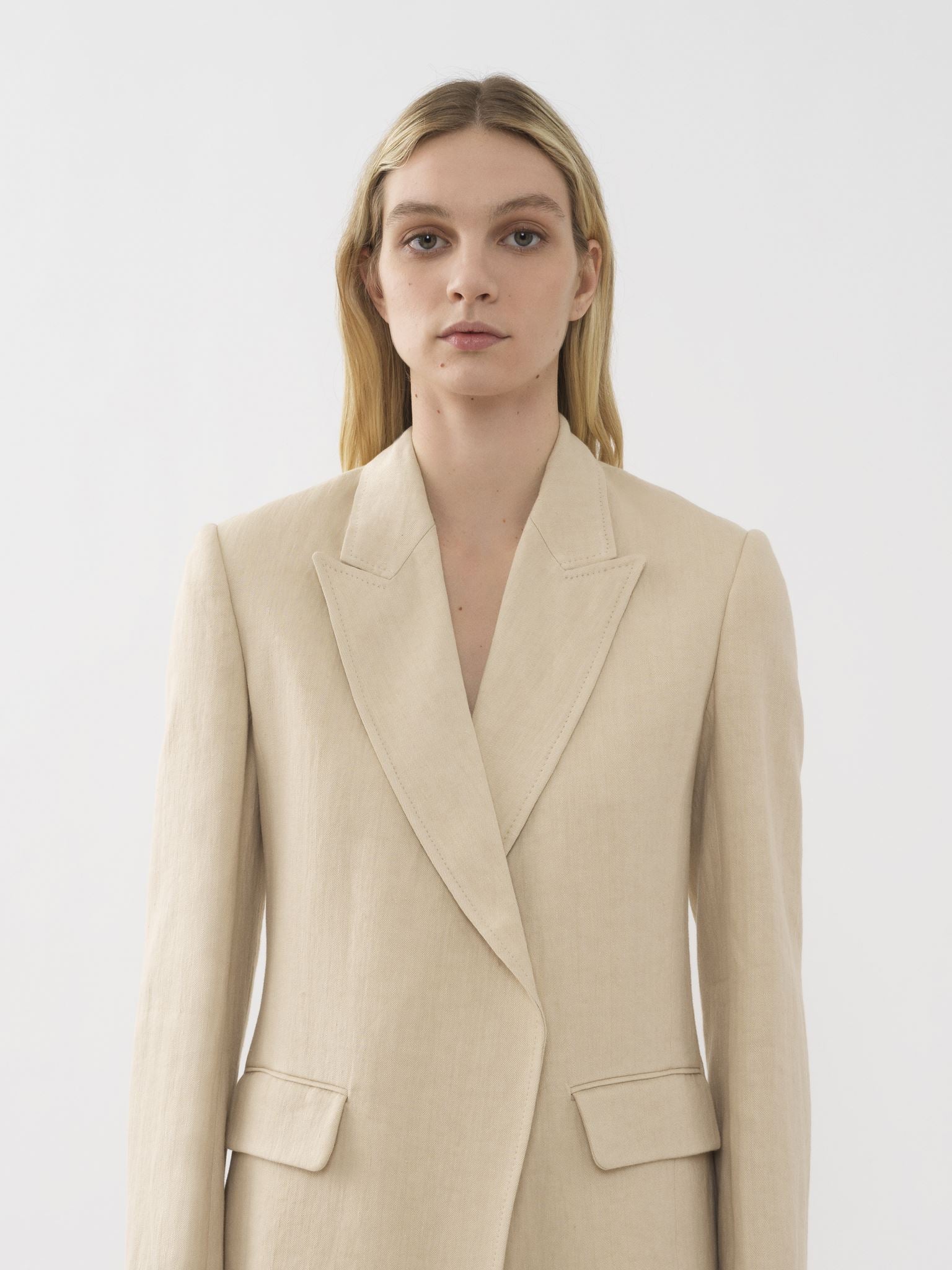 Veste blazer en lin - Secret Brown