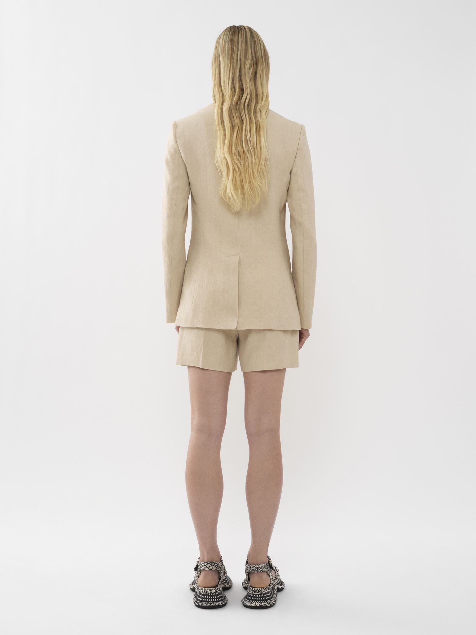 Veste blazer en lin - Secret Brown