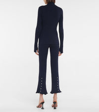 Pantalon côtelé en laine - Blue & Navy