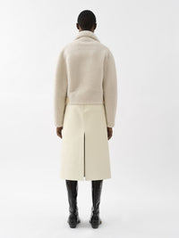 Veste biker en cuir - Confident White