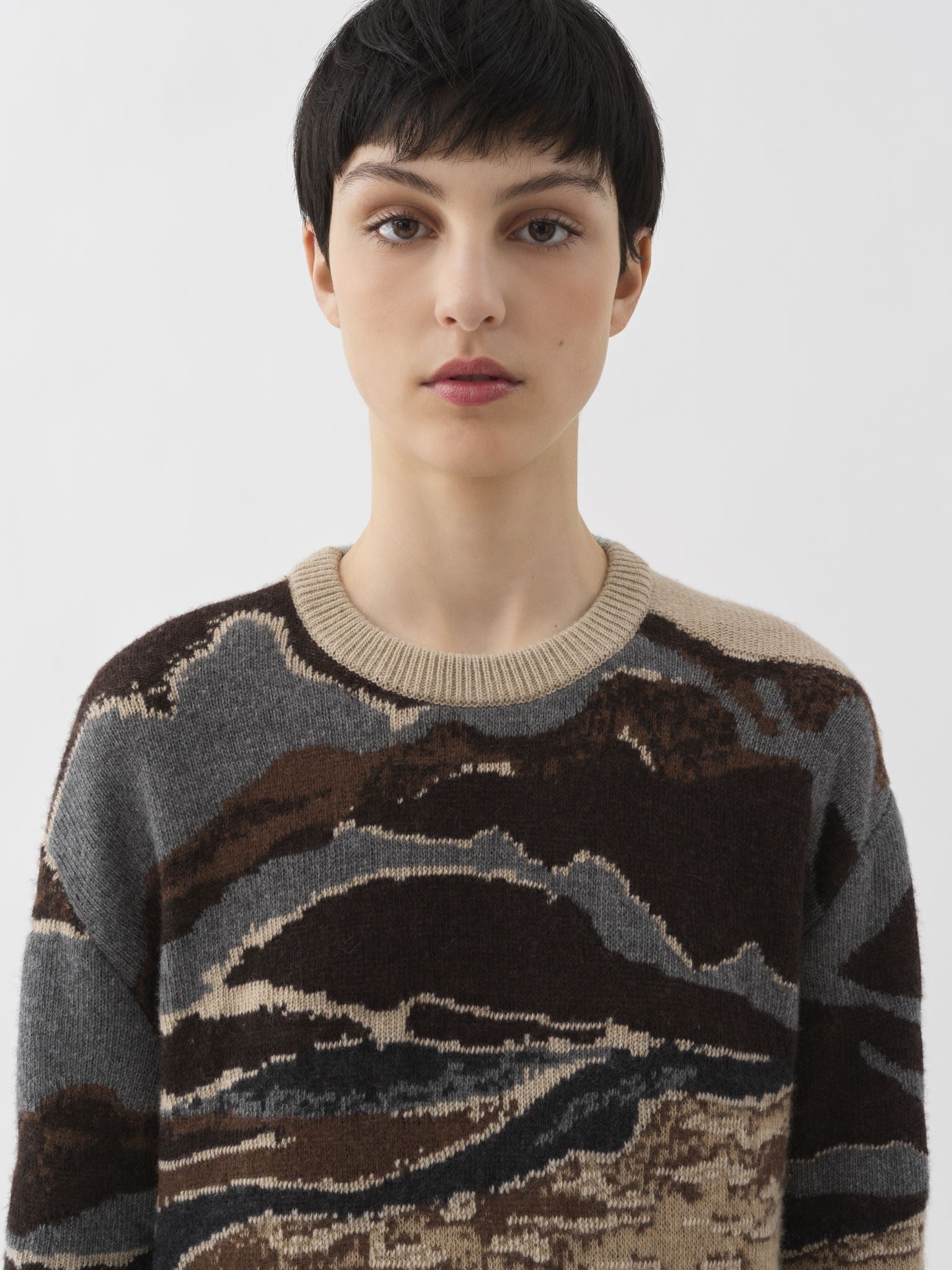Pull ample en laine - Rouge Coquelicot