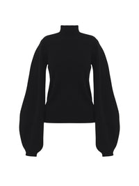 Pull col roulé en cachemire - Black