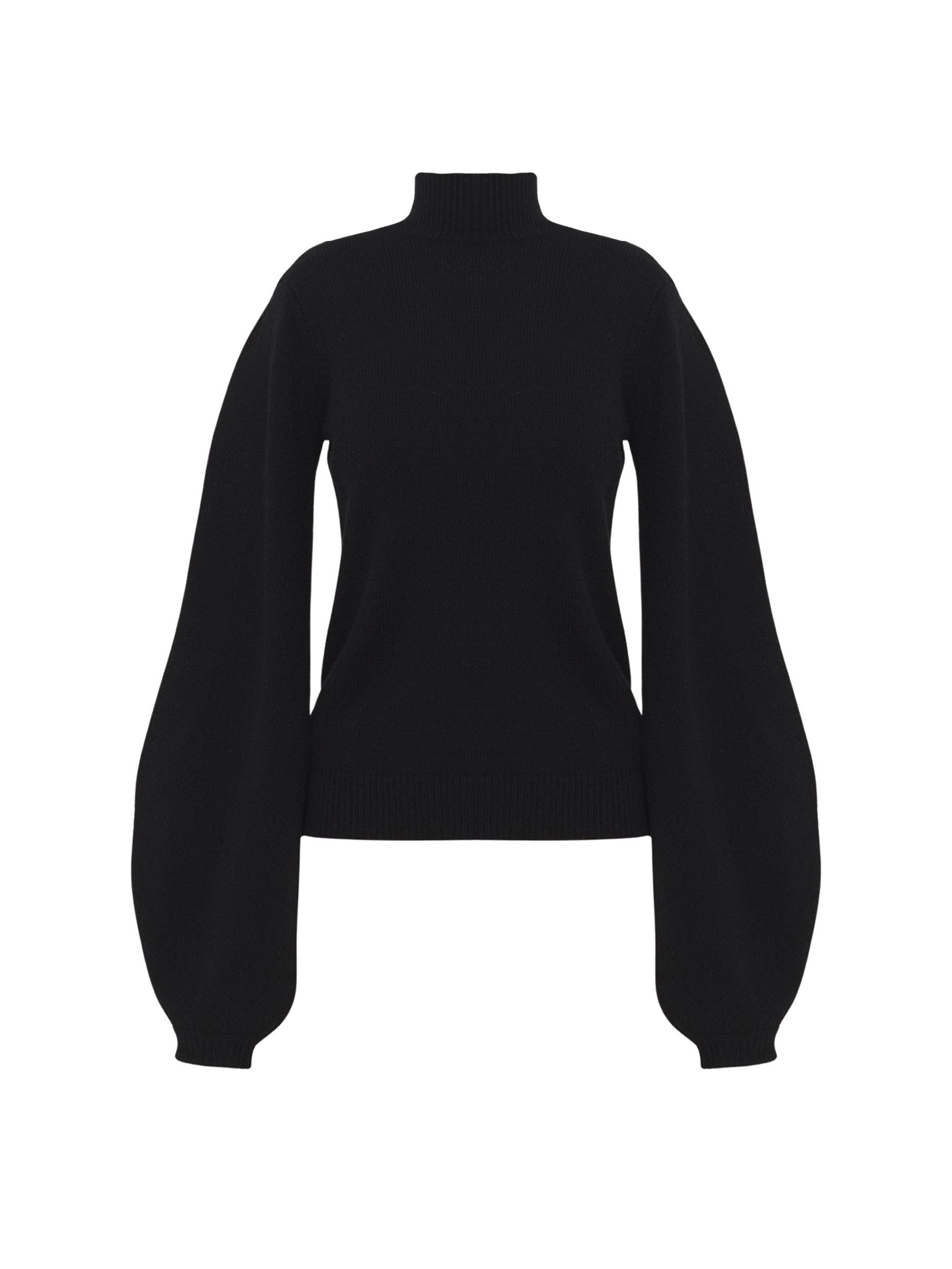 Pull col roulé en cachemire - Black