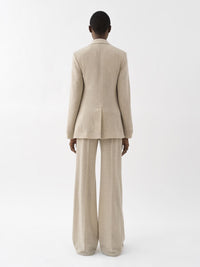 Veste blazer ouverte en laine - Sandy Khaki