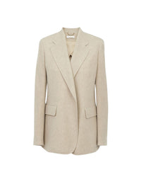 Veste blazer ouverte en laine - Sandy Khaki