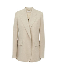 Veste blazer ouverte en laine - Sandy Khaki