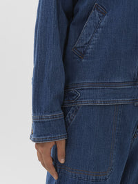 Veste droite en jean - Truly Navy