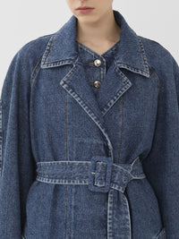 Trench oversize - Bleu Sombre