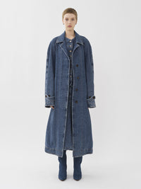 Trench oversize - Bleu Sombre