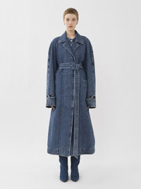 Trench oversize - Bleu Sombre