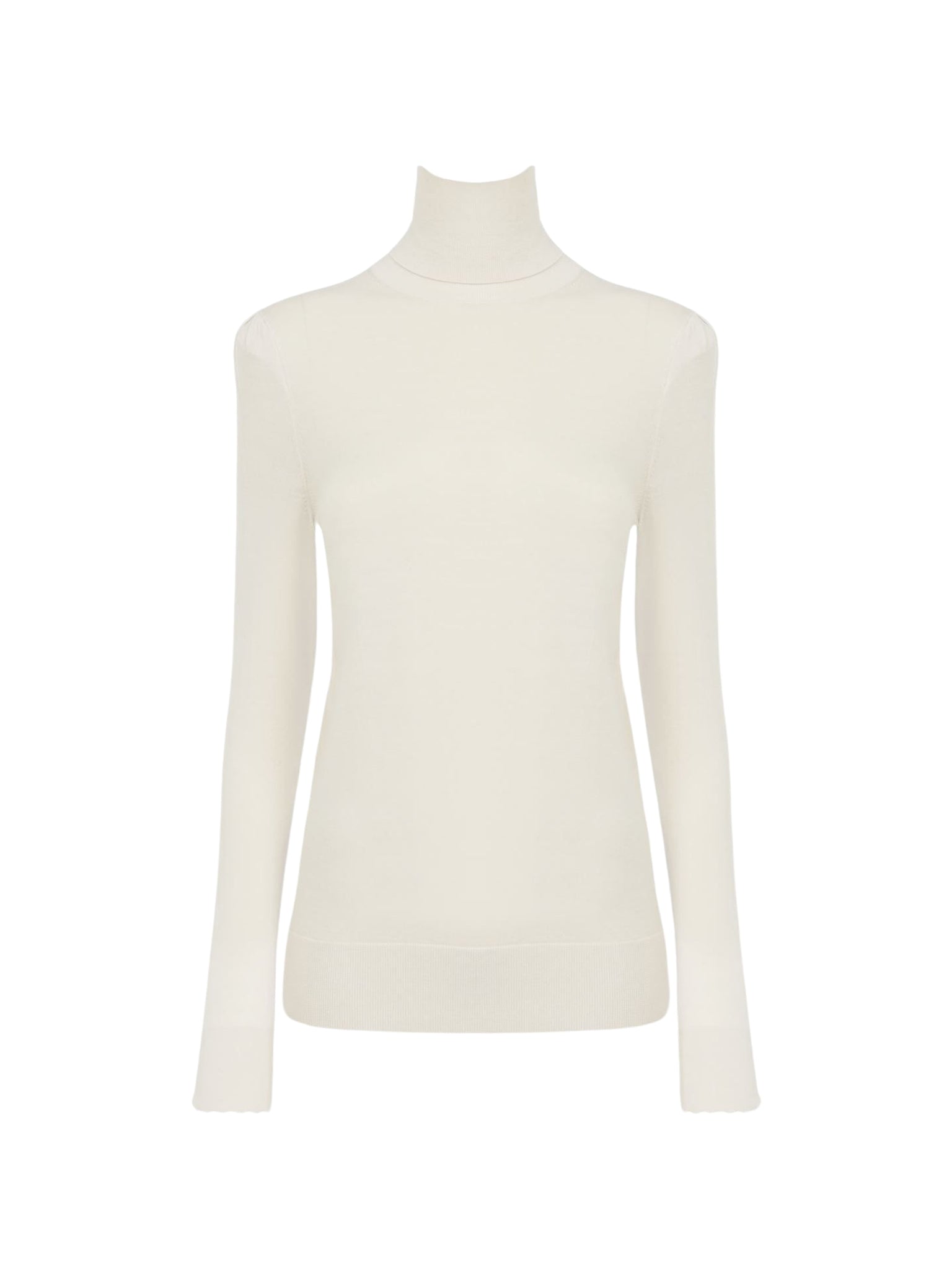 Pull à col roulé ajusté en laine - Iconic Milk